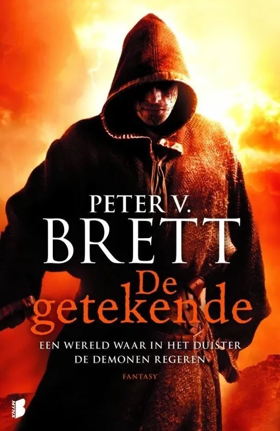 Nederlandse boekomslag van De Getekende door Peter V. Brett